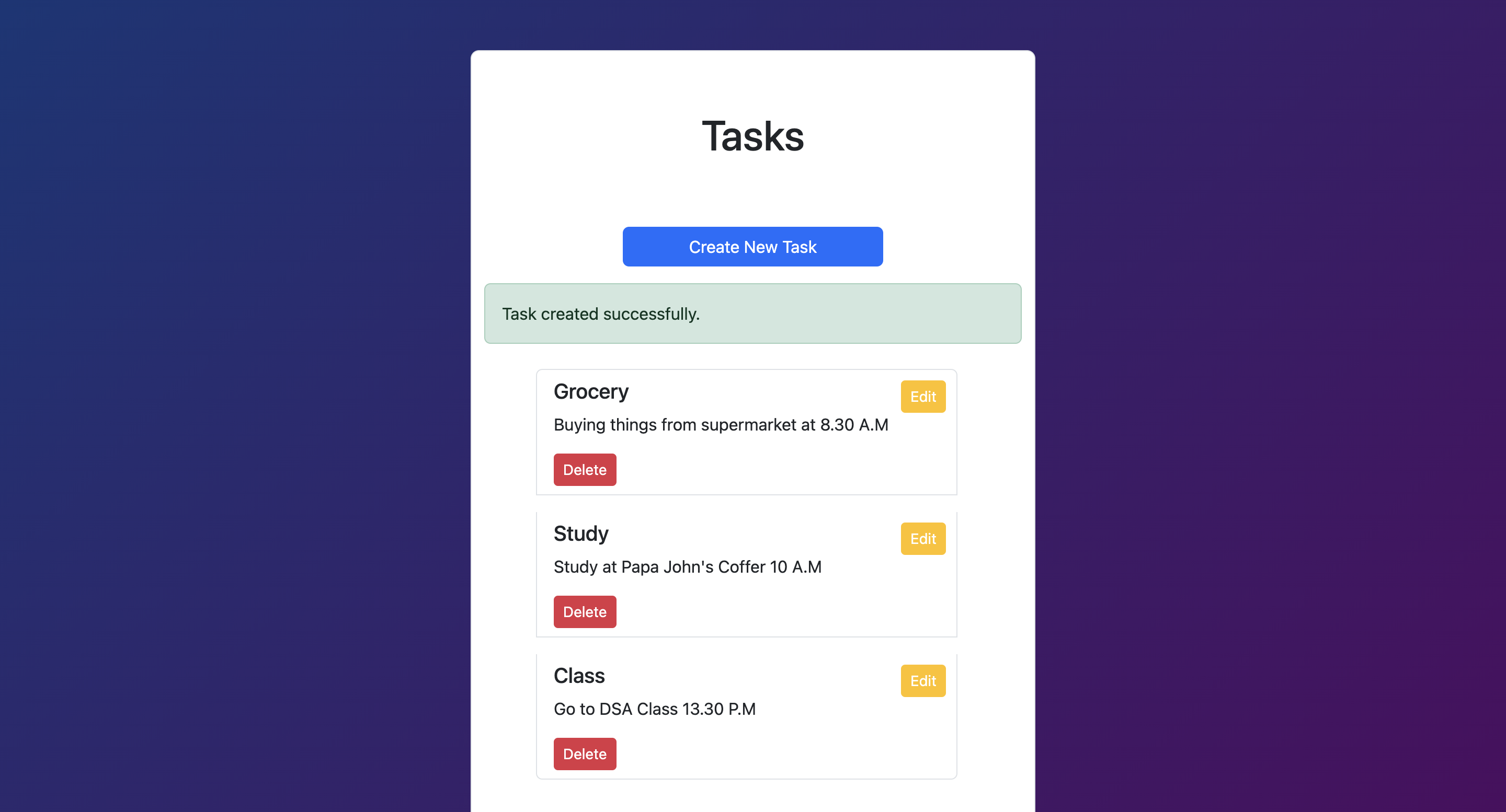 Fully CI/CD Integrated Web App (Personal ToDo App)